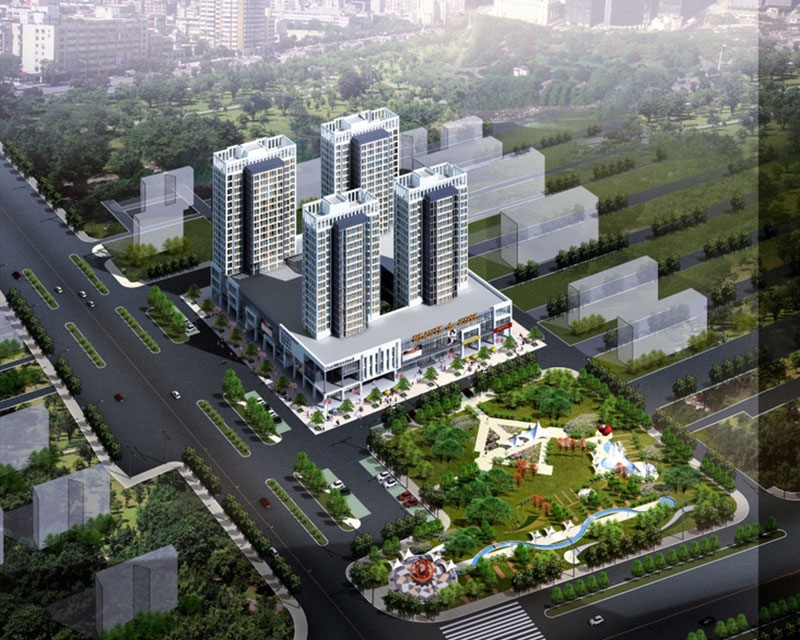 山東諸城（chéng）和平北街玉山廣場工程